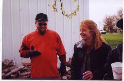Behind the shed with the King