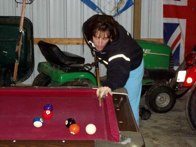 Pool shark Kay